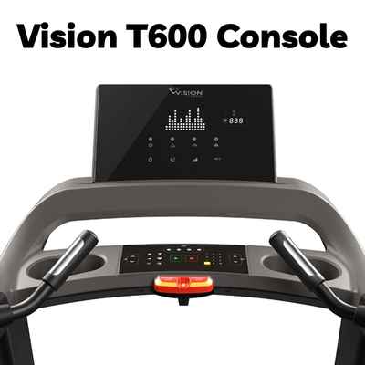 vision t600 treadmill console display
