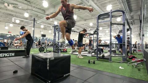 single leg box jump