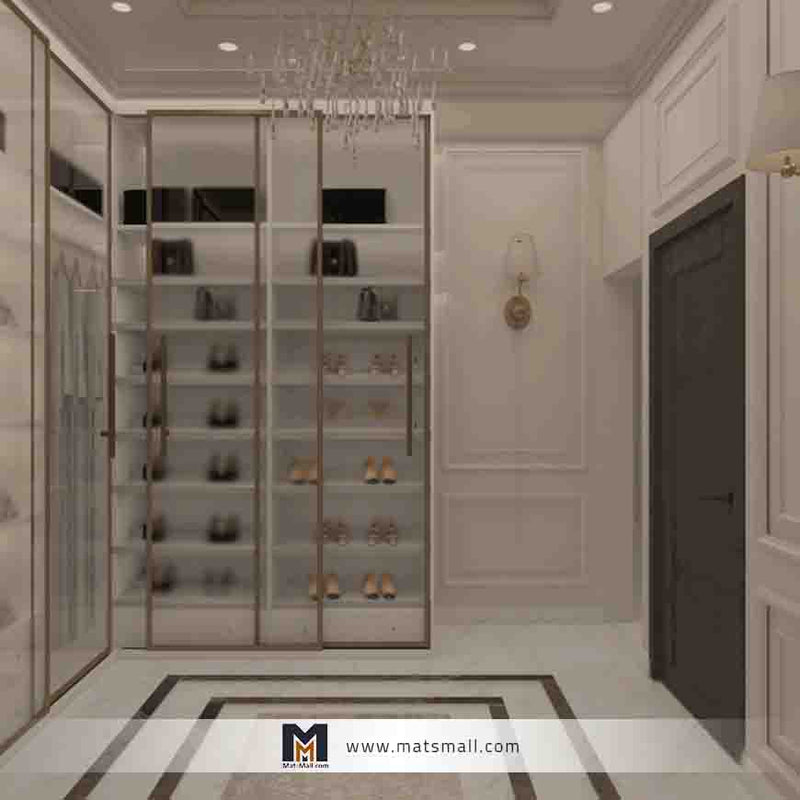 Matsmall تصميم غرفة نوم مع غرفة ملابس وحمام