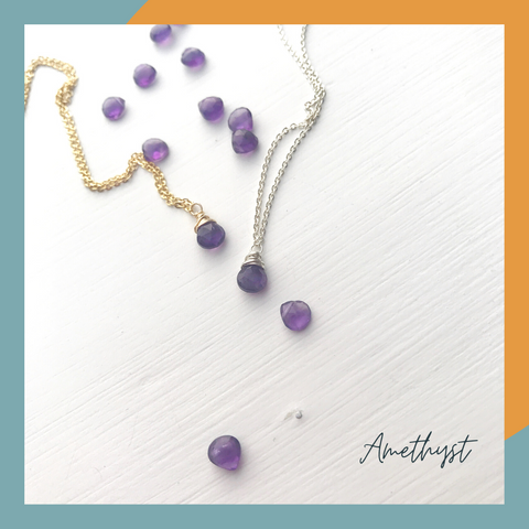 Amethyst Birthstone Necklace