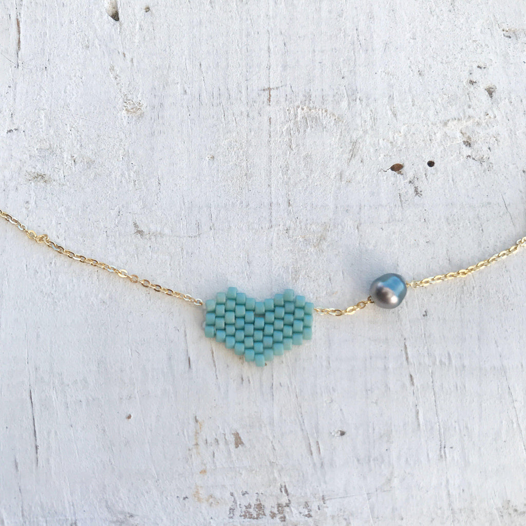 EconoCrafts: DIY Foam Heart Beaded Necklaces