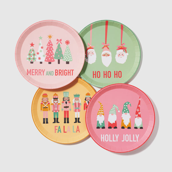 Christmas Characters Small Plates (10 Per Pack) by Coterie