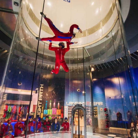 Group participating in iFly