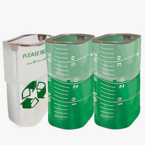 Reusable garbage cans for tailgating 