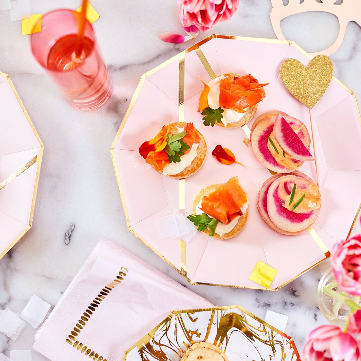 At First Blush Large Plates (10 per pack) - Coterie