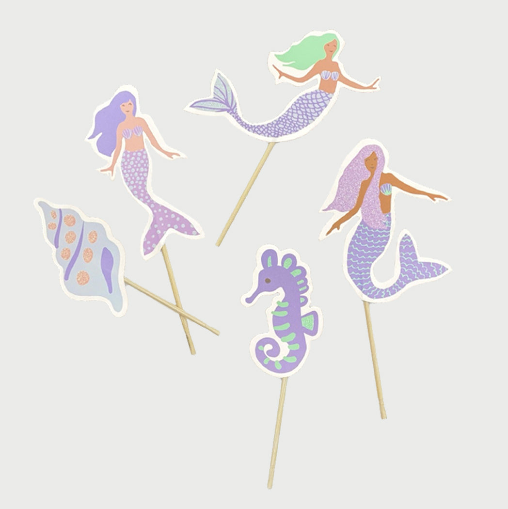 Magical Mermaid Toppers (10 per pack) - Coterie