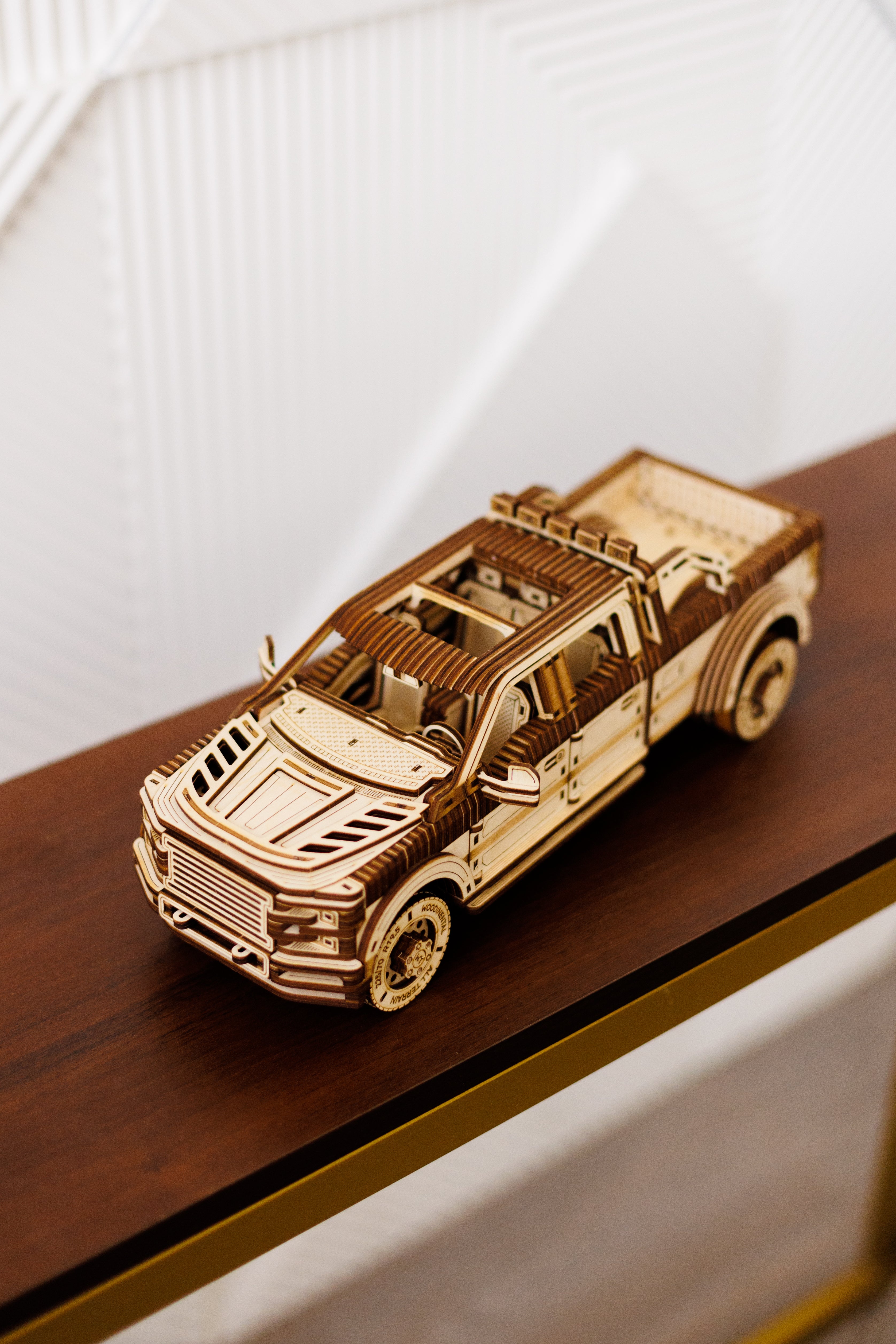 Wood Trick Pickup Truck SUV Car Wooden 3D Puzzles for Adults and Kids to 