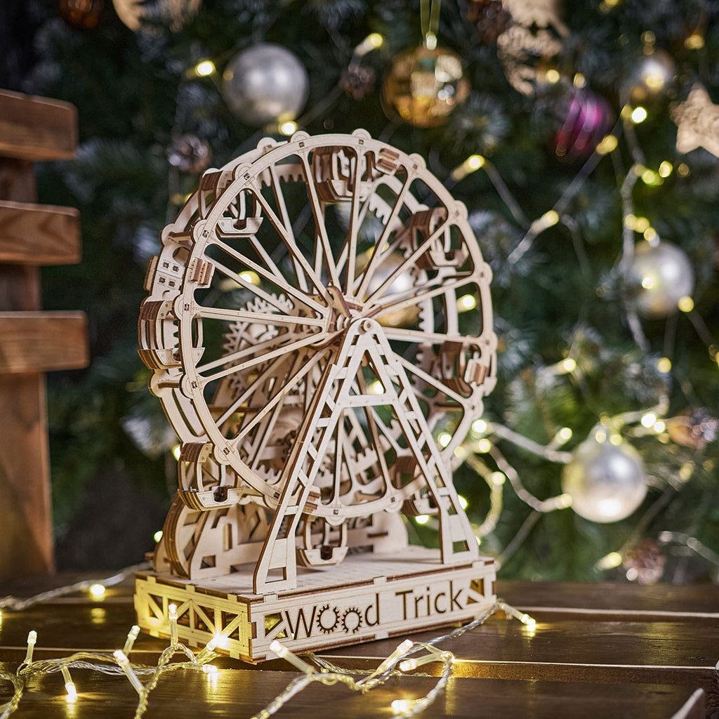 Mechanical-Ferris-Wheel---3D-wooden-mechanical-model-kit-by-WoodTrick.