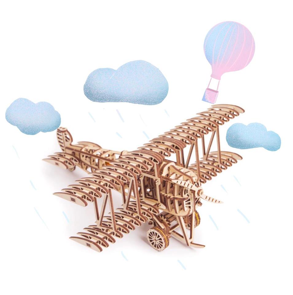 Plane - Wooden 3D mechanical model. No glue or cutting required Construction set  — копия (2).jpg