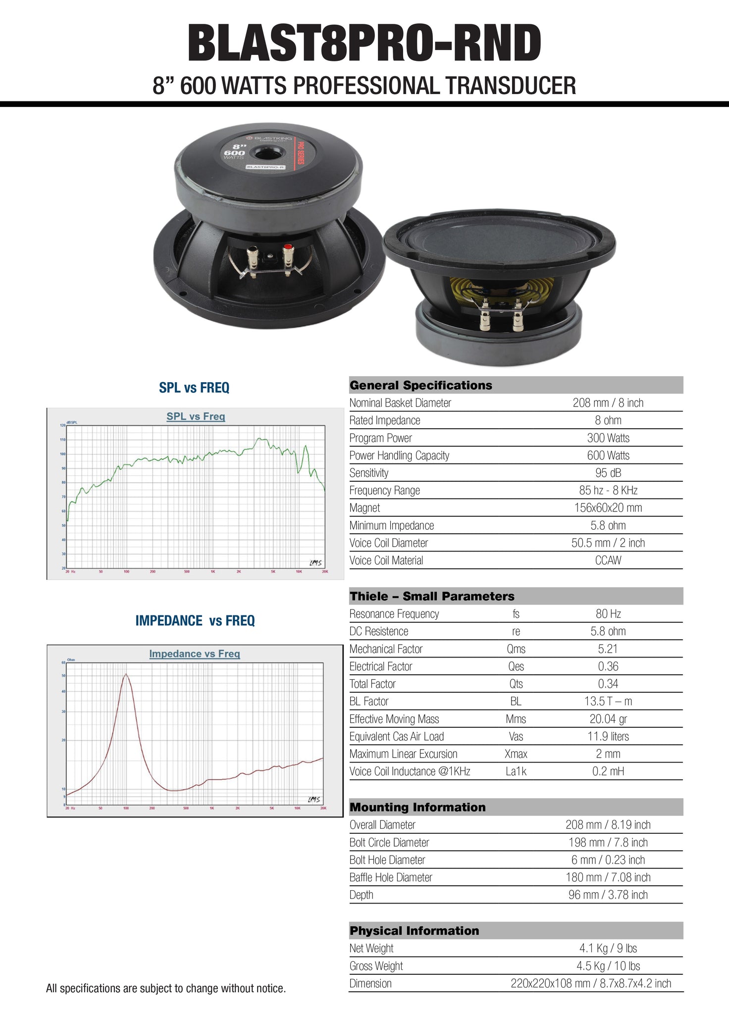 View BLAST8PRO-R Datasheet