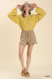 Soft Wash Cotton Gauzy Shorts