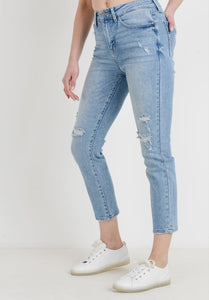 JUST USA Straight Distressed Boyfriend Jean