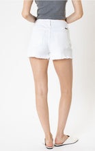 Load image into Gallery viewer, White KanCan Relax Fit Distressed Shorts