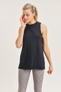 Gathered Back Flow Tank Top