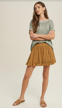 Load image into Gallery viewer, Golden Girl Skirt with Smocked Waistbandd