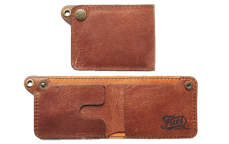 Fuel Motorcycles leather wallet.