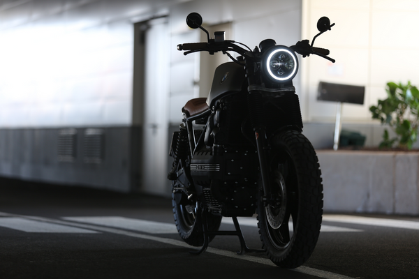 Motorrad LED optischer Frontscheinwerfer mit Halo-Tagfahrlicht BMW K100