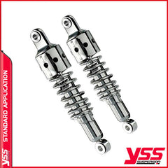 yss-rd222-300p-08-18 chrome springs perforated chrome covers 60mm