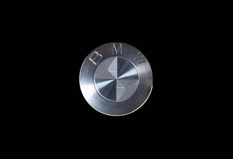 Badge diamant alu pour carter de distribution des BMW R nineT.