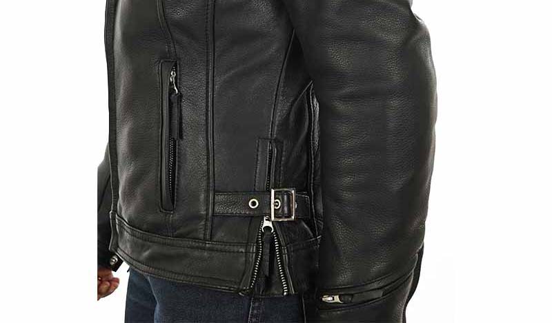 Speed ​​motorcycle jacket hip adjustment.