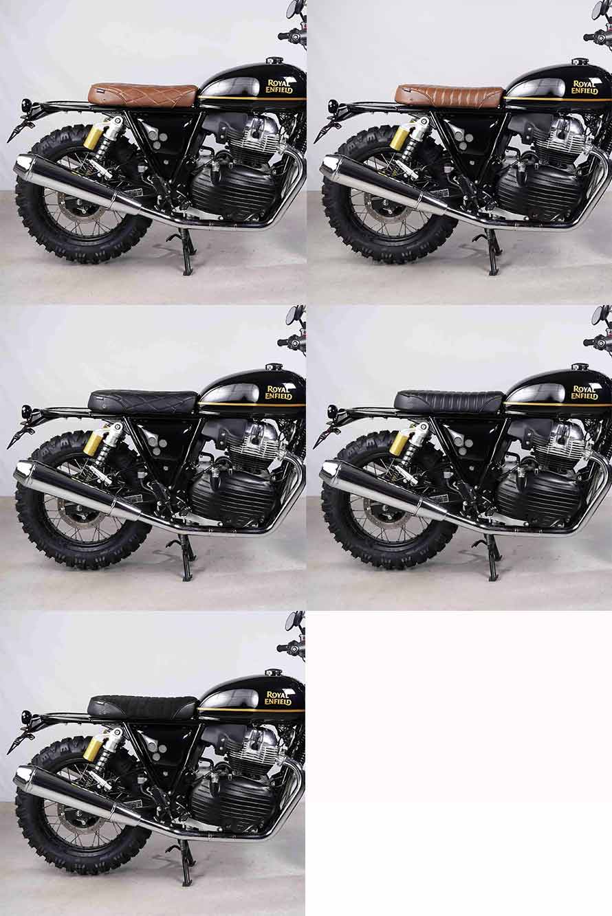 5 models - Bonvent Motorbikes scrambler mono saddle.