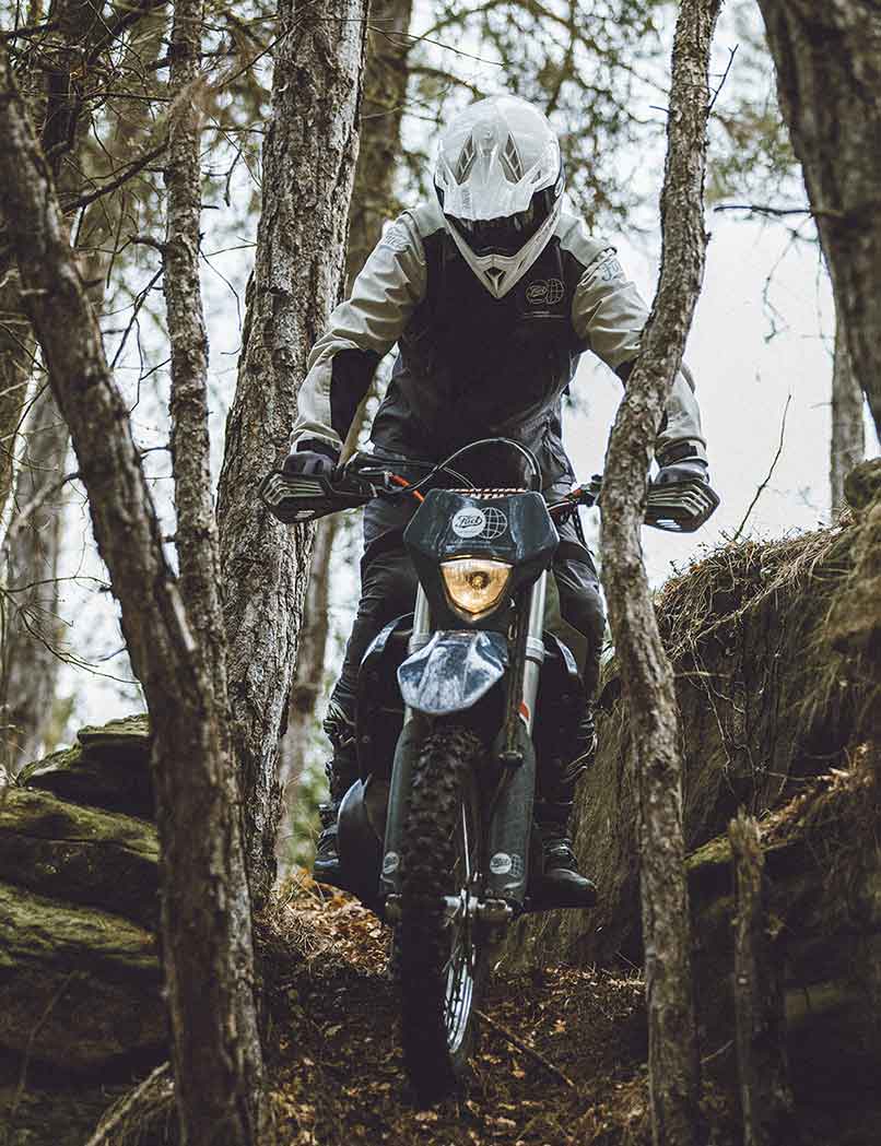 Dark Gray Fuel Motorcycles enduro pants.