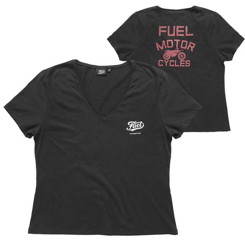 T-Shirt femme Angie noir Fuel Motorcycles.