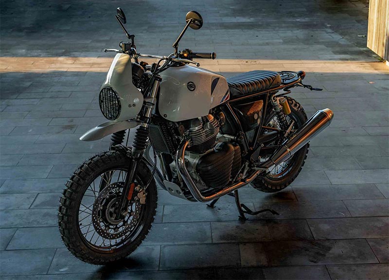 Kit blanc Scrambler Vintage Rallye Bonvent.