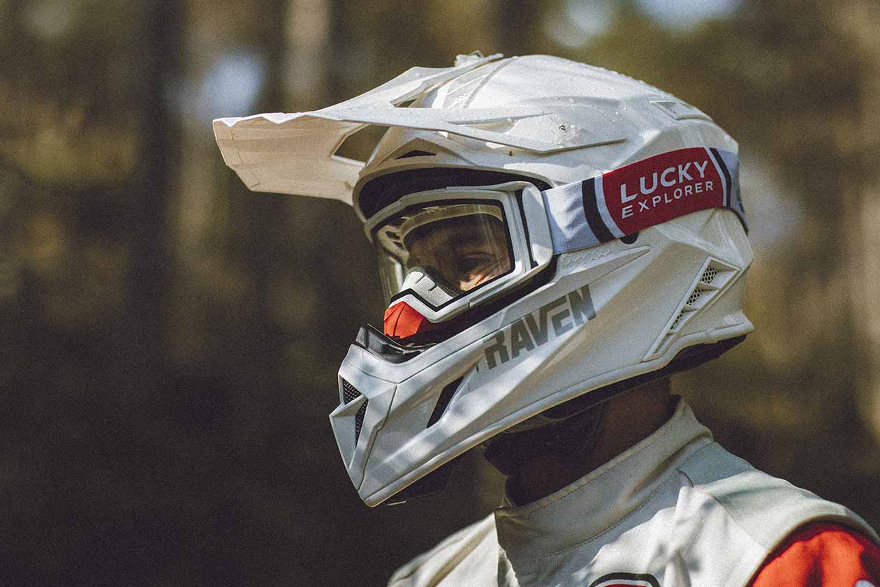 Lucky Explorer Fuel Motorcycles enduro mask.