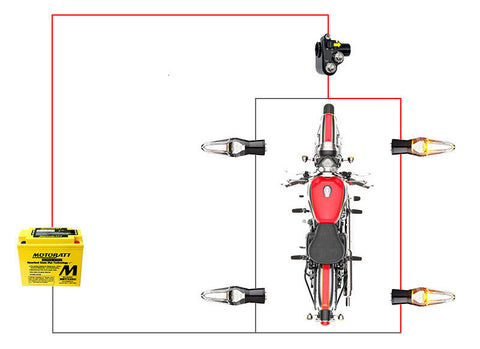 Relais Clignotant LED Centrale 12V Moto Scooter Quad 2 Pins Réglable Anti  erreur