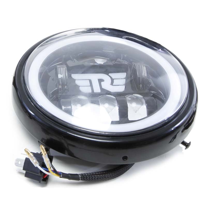 7-inch Royal Enfield Full LED optic.