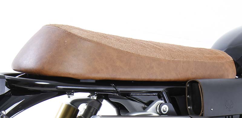 Hedgehog scrambler saddle for Royal Enfield 650.