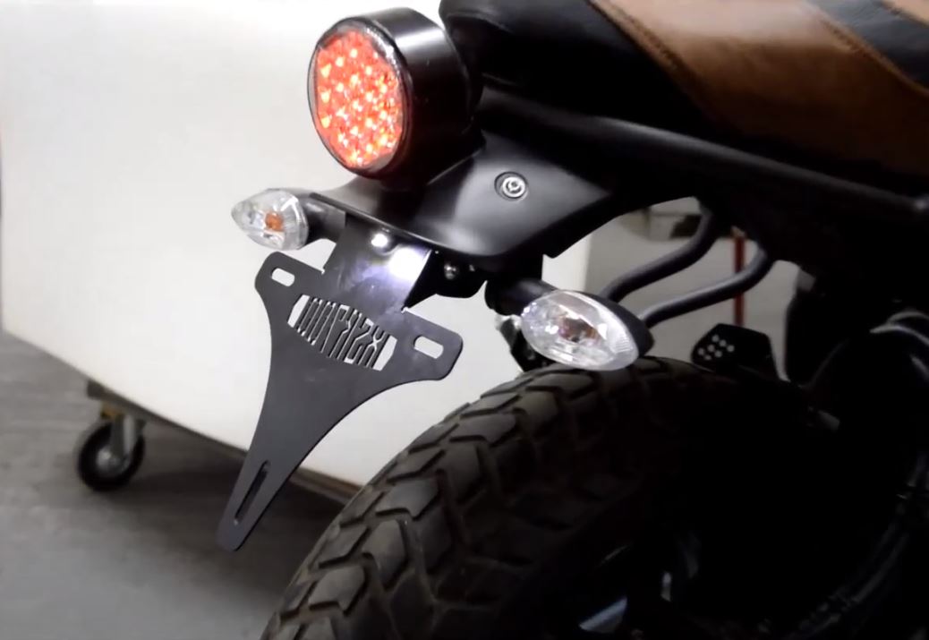 XSR700 license plate holder