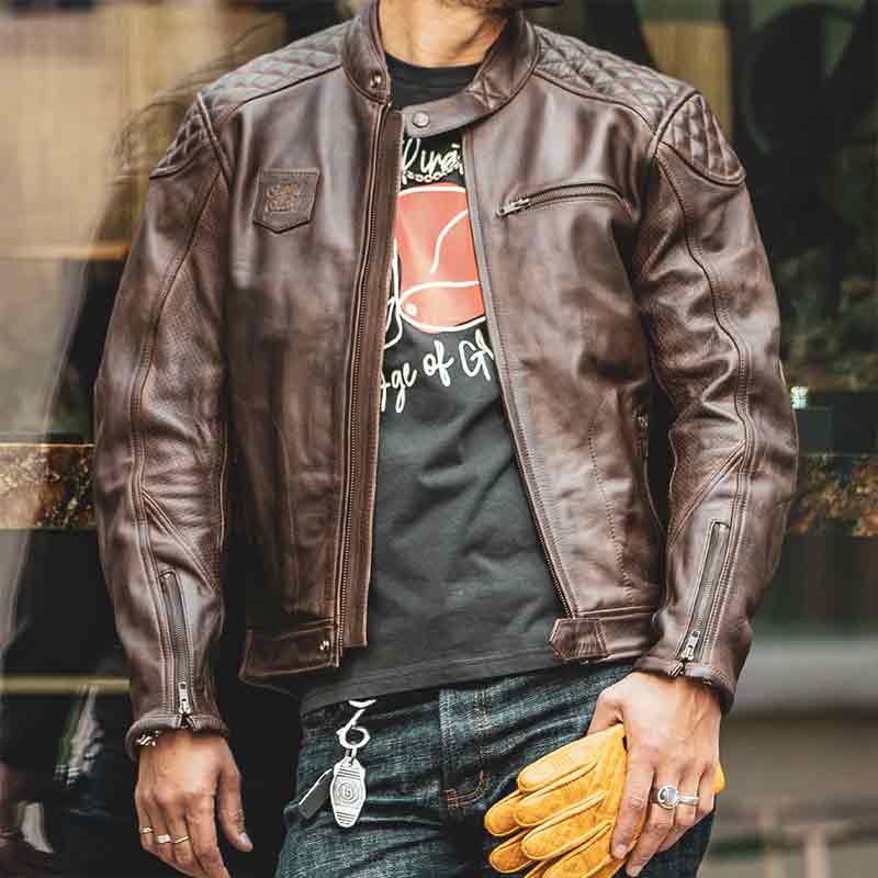 Rogue Age of Glory brown waxed jacket.