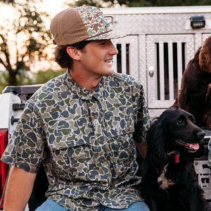 Backwoods Camo Buttondown - The Teal Gypsy Boutique 