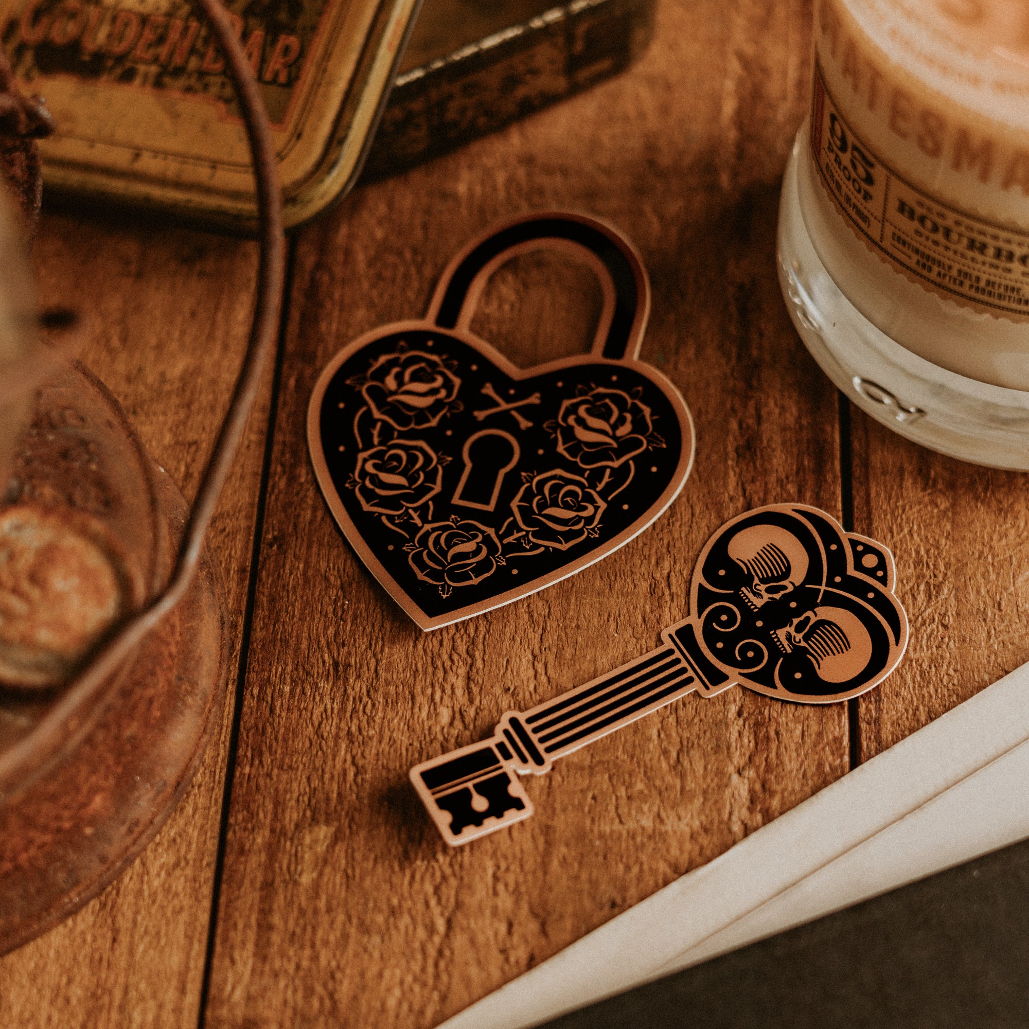 LOCK & KEY - VINYL STICKERS