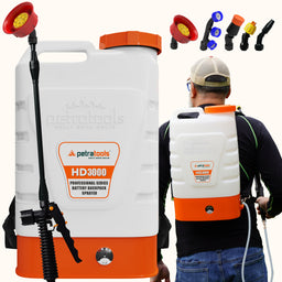 Petratools HD3000 Battery Powered Backpack Sprayer