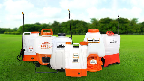 Different Variants of PetraTools Backpack Sprayers
