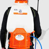 PetraTools HD5000 Battery Sprayer With Custom Cart - 6.5 Gallon when worn as backpack