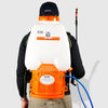 PetraTools HD5000 Battery Sprayer when worn as backpack