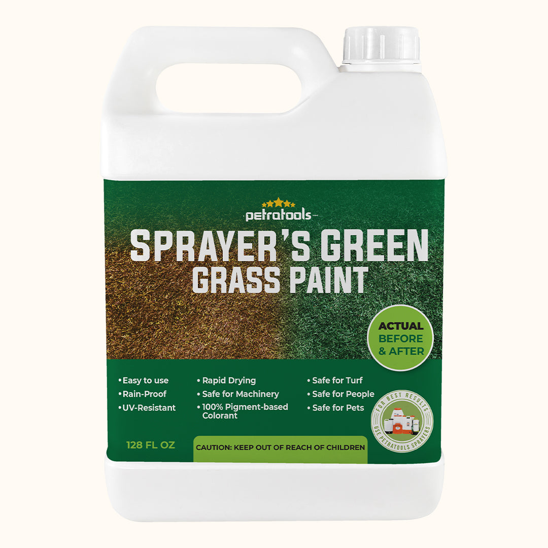 PetraTools Sprayer’s Green Grass Paint – Lawn Paint, Lawn Colorant, Grass Paint for Lawn - Green Grass Lawn Spray, Lawn Dye, Turf Dye, Turf Paint 