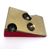 Brass Swiss Cheese Vintage Pen and Pencil Holder