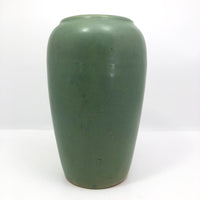 Matte Green Tall Arts and Crafts Vase