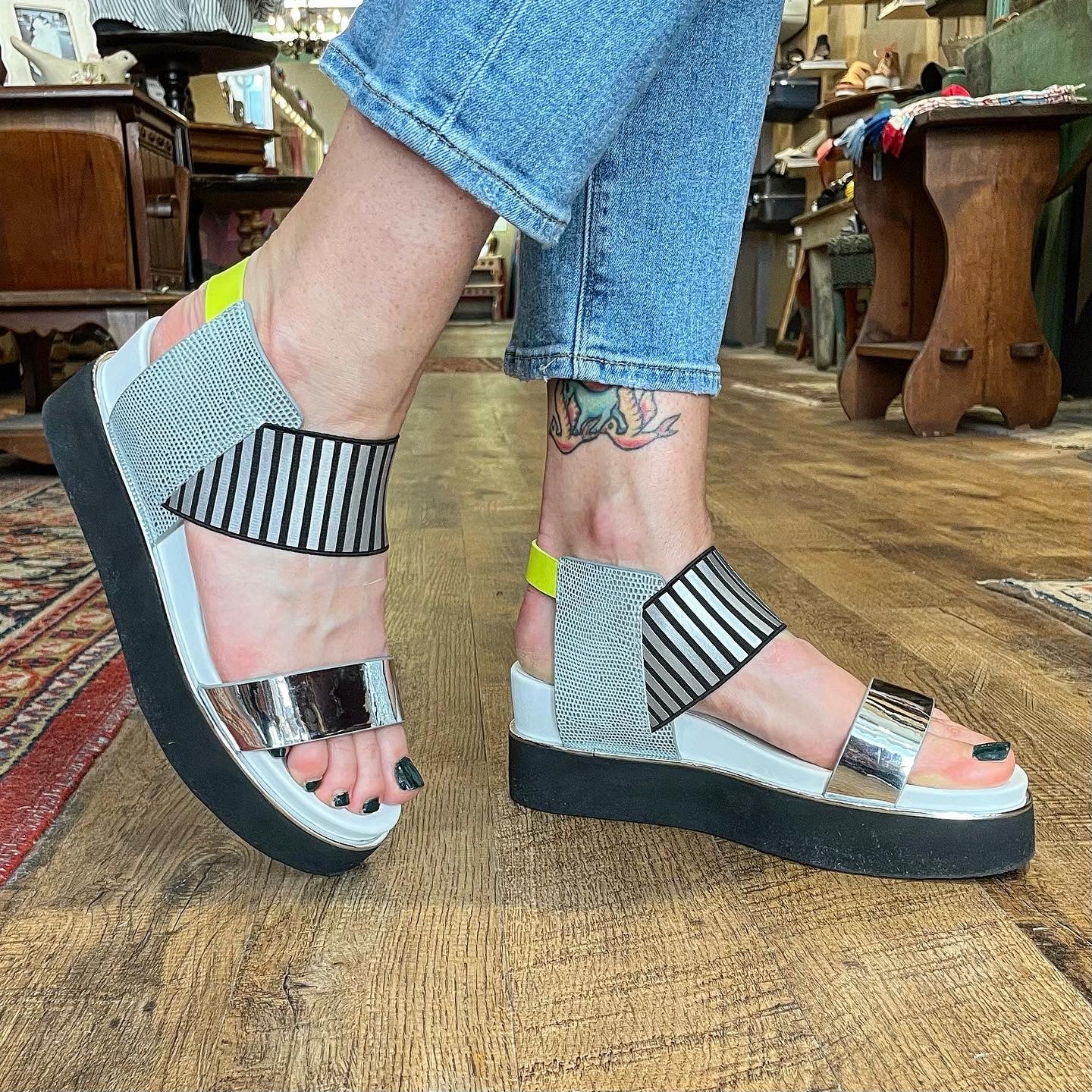 united nude Rico 38 coralmix sandal 24.5