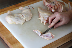 where to cut to remove chicken wing tip