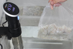 cooking prawns sous vide with a circulator