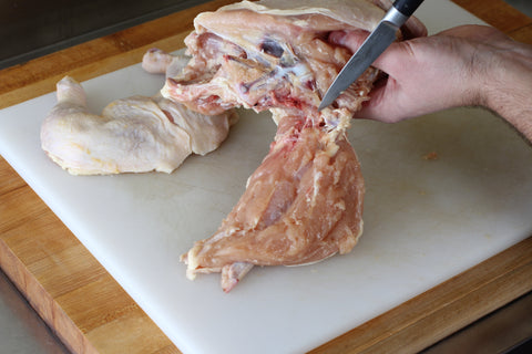where chicken breast is attached to body