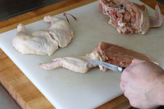 how remove chicken wings from breast