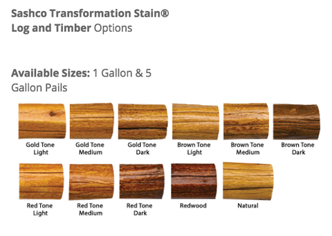 Transformation Log & Timber Stain (5 Gallons) Red Tone Light