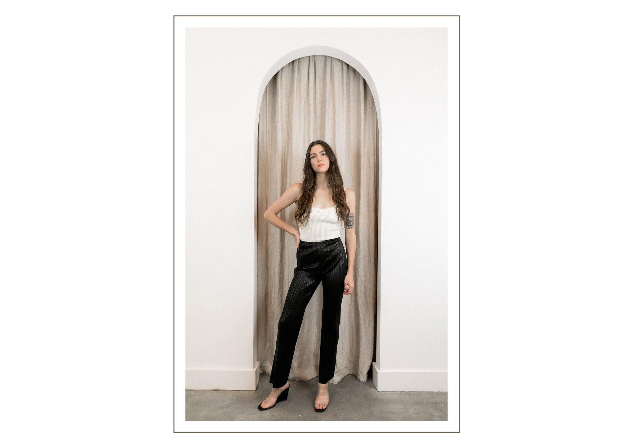 Nanushka Pleated Leather Pants